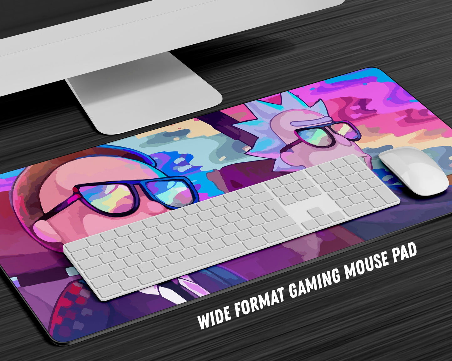 Anime Town Creations Mouse Pad Agents Rick and Morty Gaming Mouse Pad Accessories - Anime Rick and Morty Gaming Mouse Pad