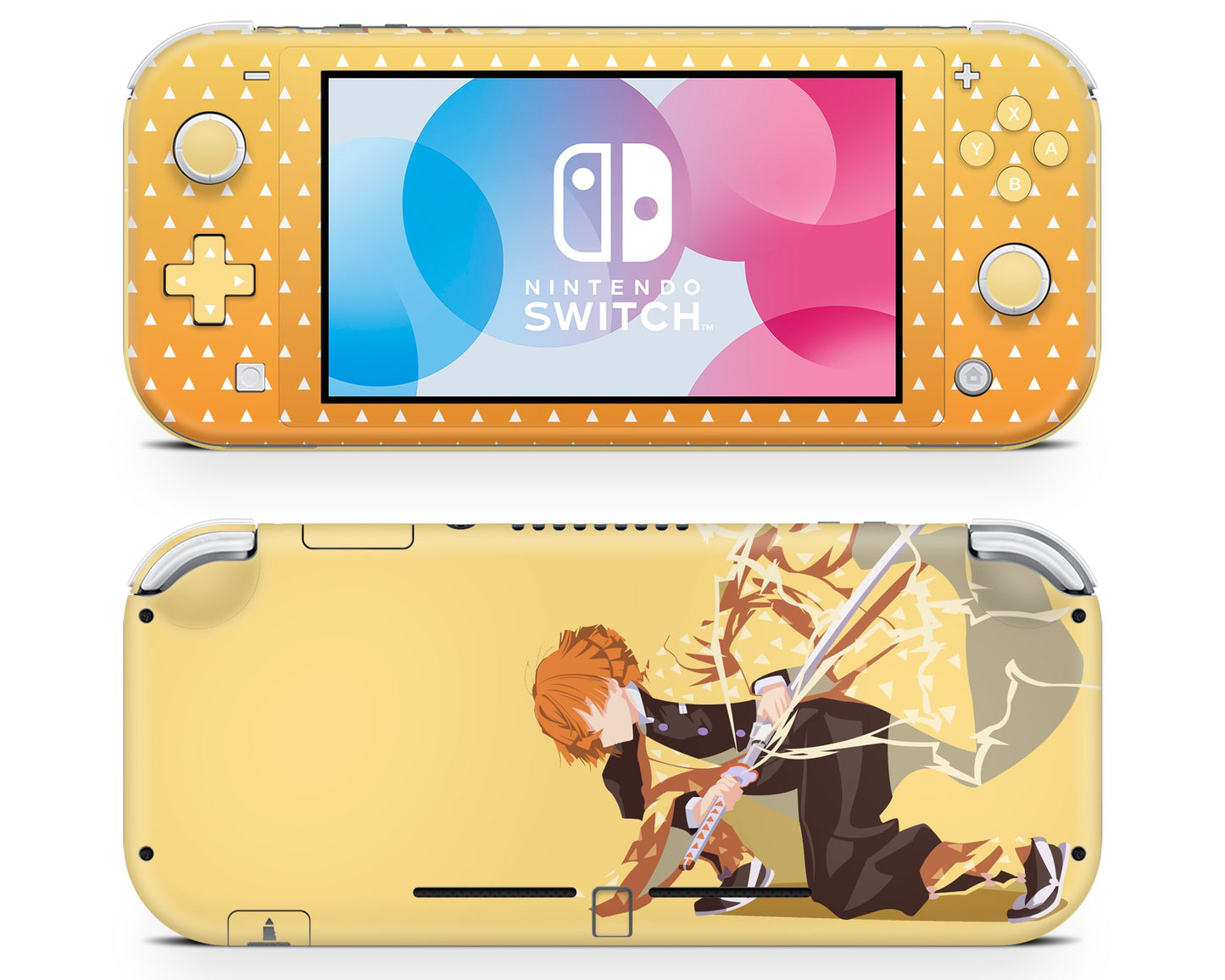 Nintendo Nintendo Switch Lite Demon Slayer Zenitsu Lighting Breathing Style Vinyl only Skins - Anime Demon Slayer Skin
