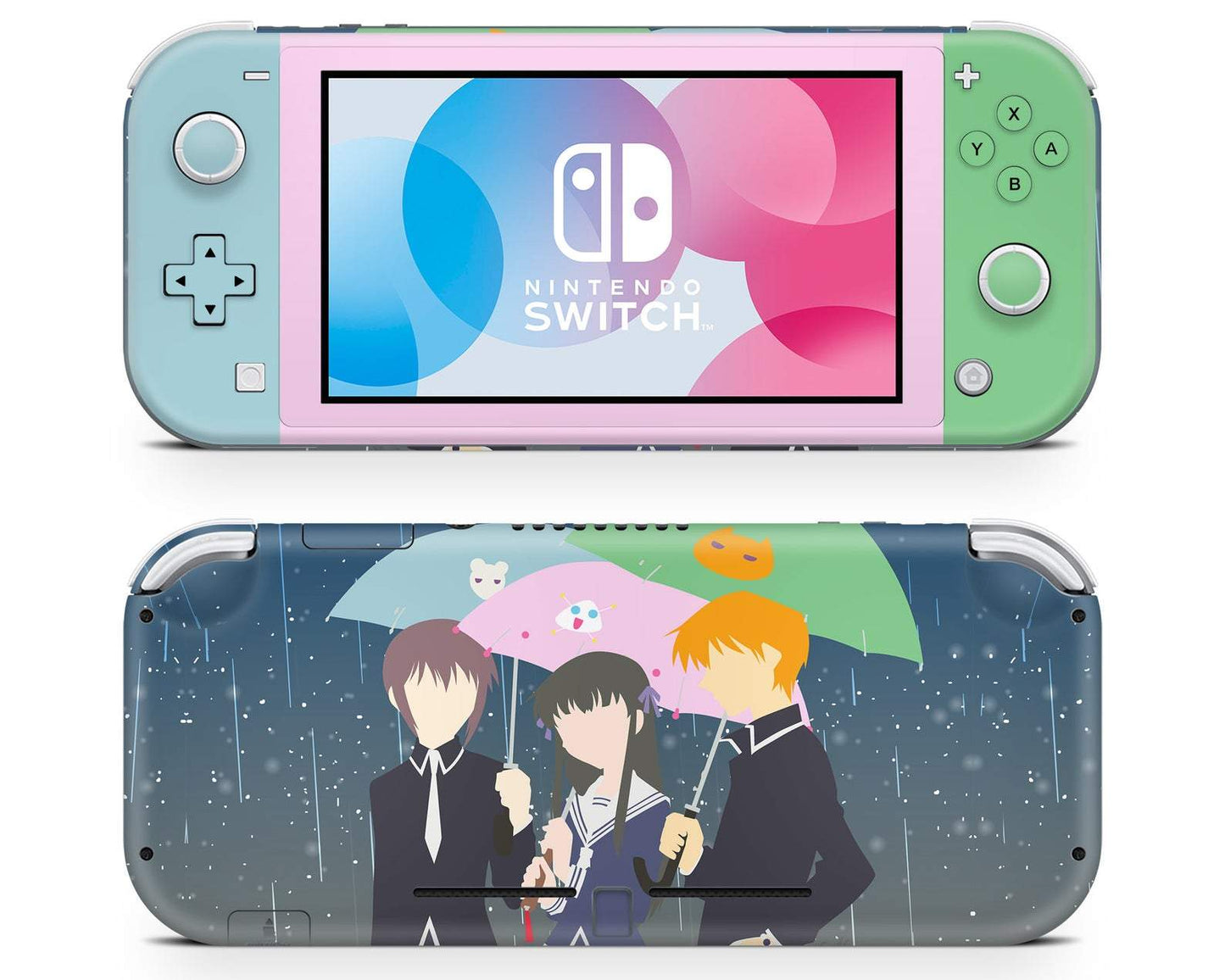 Anime Town Creations Nintendo Switch Lite Fruits Basket Baby Pink Vinyl only Skins - Anime Fruits Basket Skin
