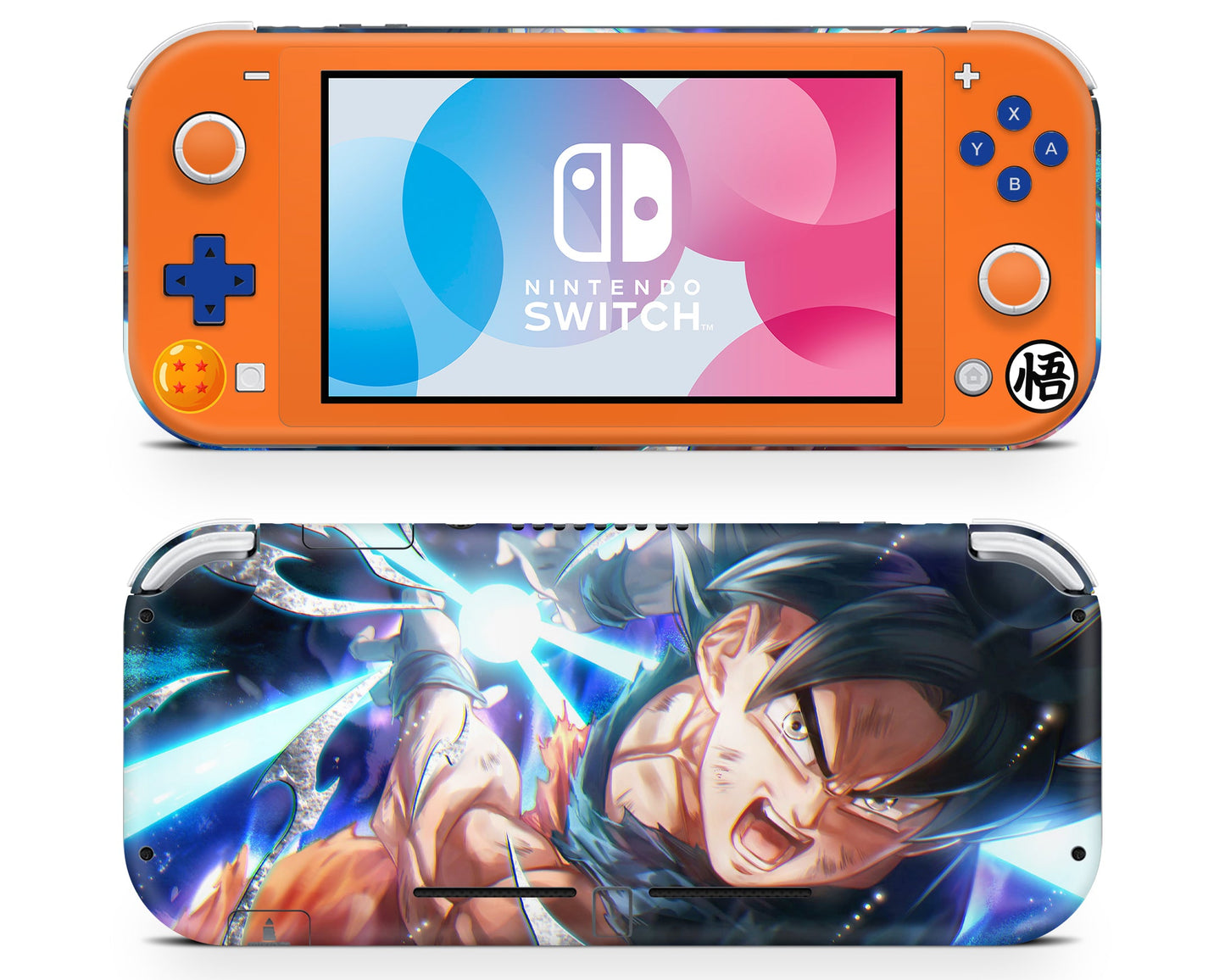 Anime Town Creations Nintendo Switch Lite Dragon Ball Goku Kamehameha Vinyl only Skins - Anime Dragon Ball Switch Lite Skin