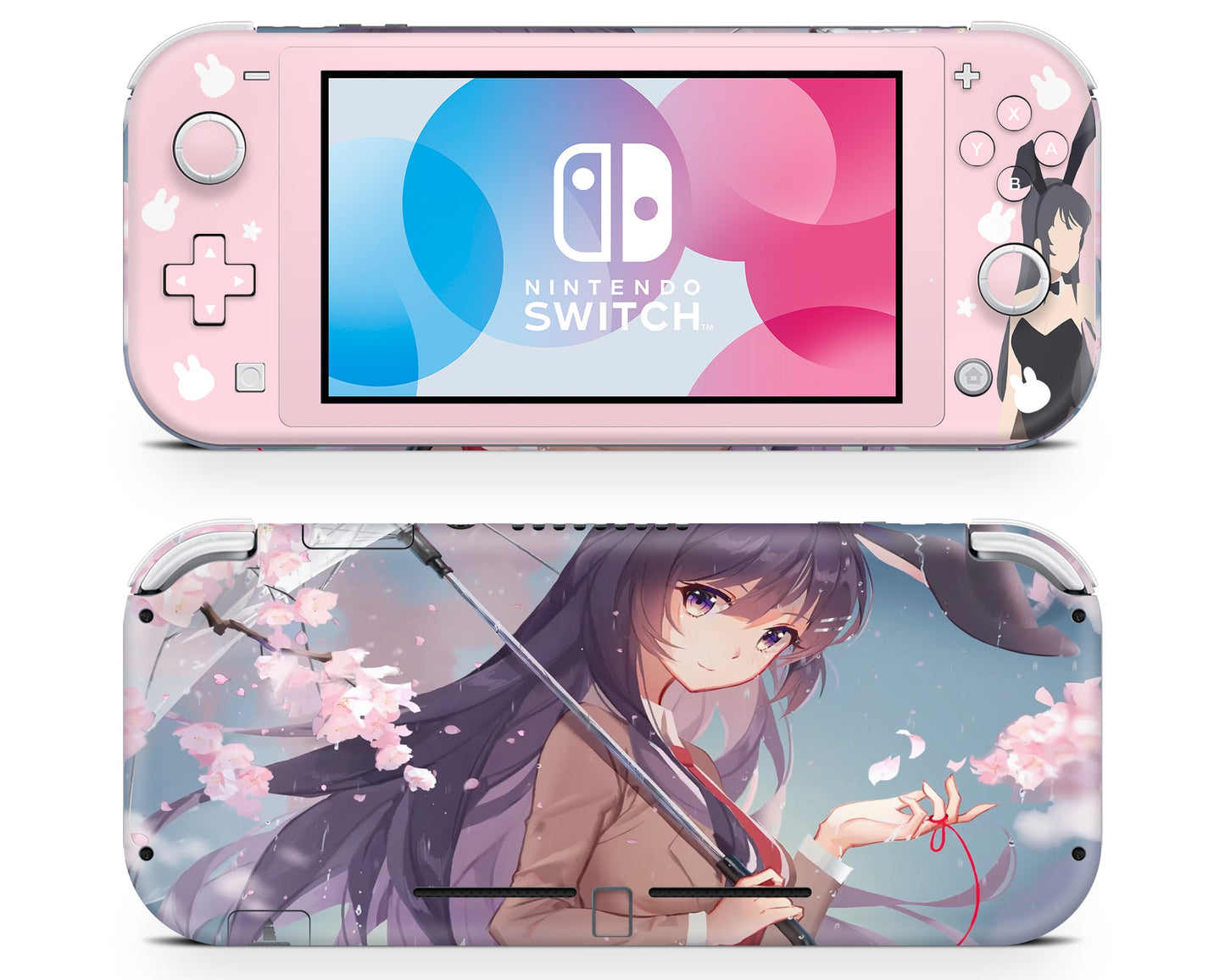 Anime Town Creations Nintendo Switch Lite Bunny Girl Senpai Mai Sakurajima Vinyl only Skins - Anime Rascal Does Not Dream of Bunny Girl Senpai Switch Lite Skin