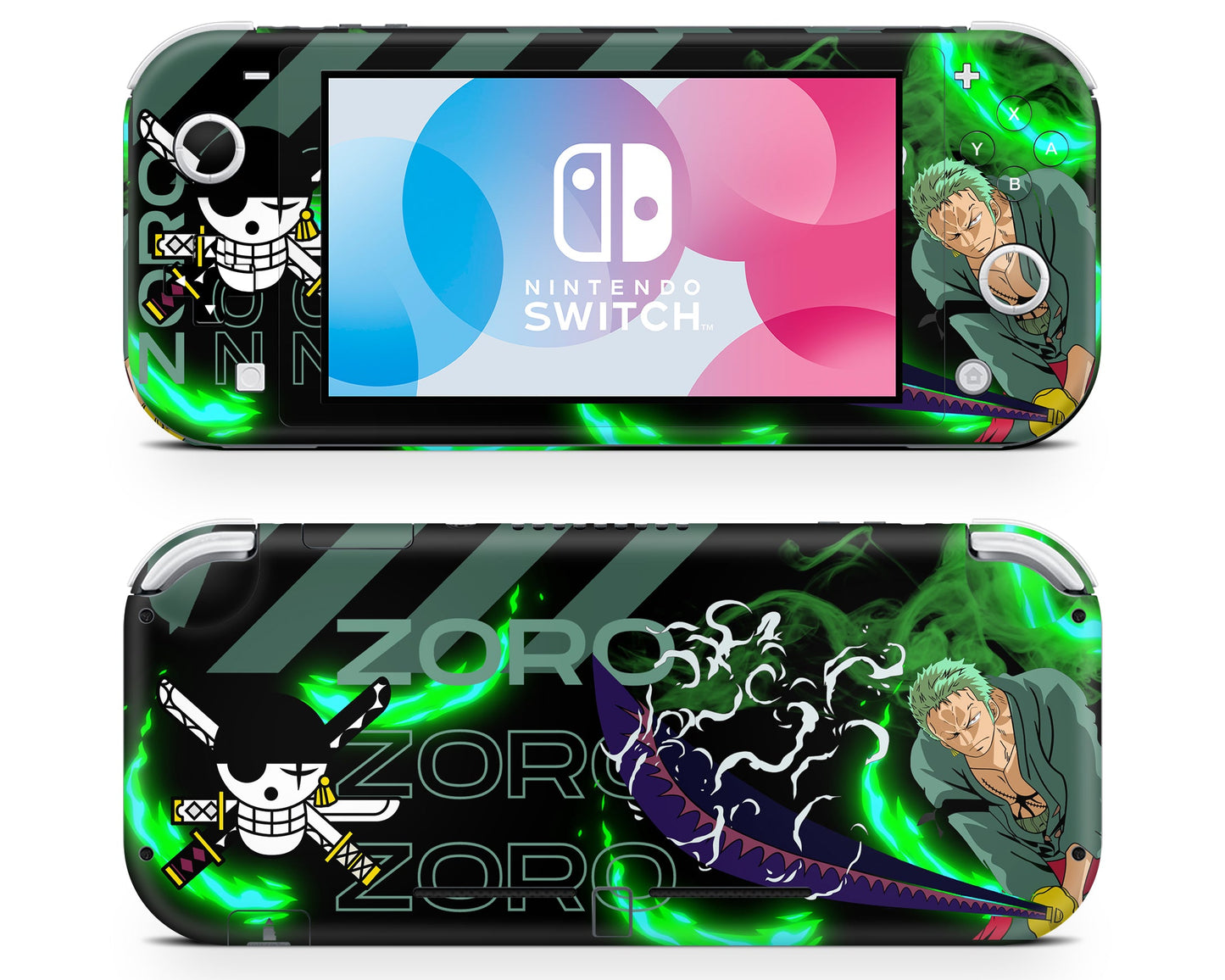Anime Town Creations Nintendo Switch Lite One Piece Zoro Vinyl only Skins - Anime One Piece Switch Lite Skin