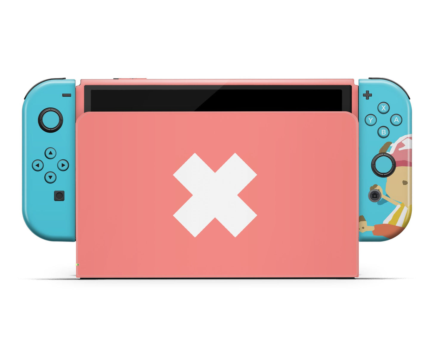 Cute Chopper One Piece Blue Switch OLED Skin