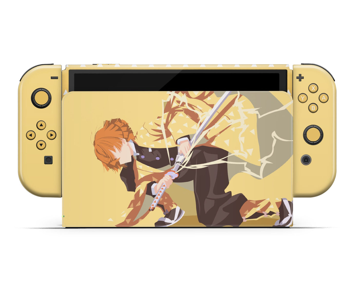 Demon Slayer Zenitsu Lighting Breathing Style Switch OLED Skin
