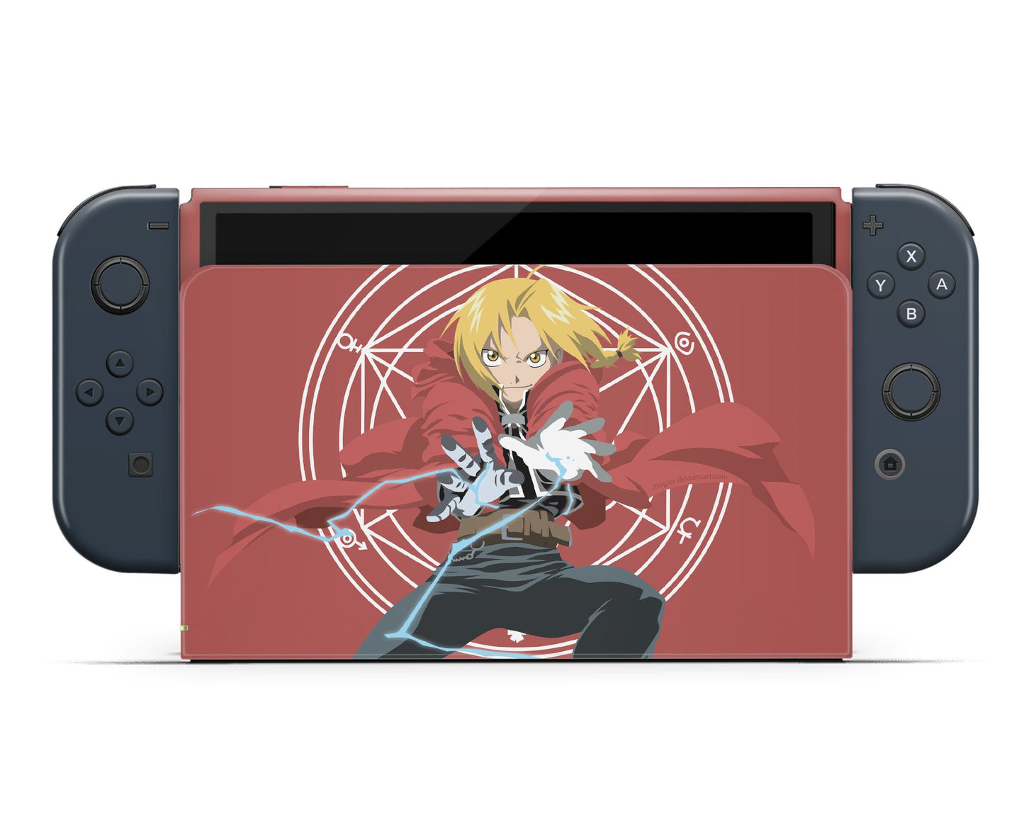 Full Metal Alchemist Edward & Alphonse Minimalist Switch OLED Skin