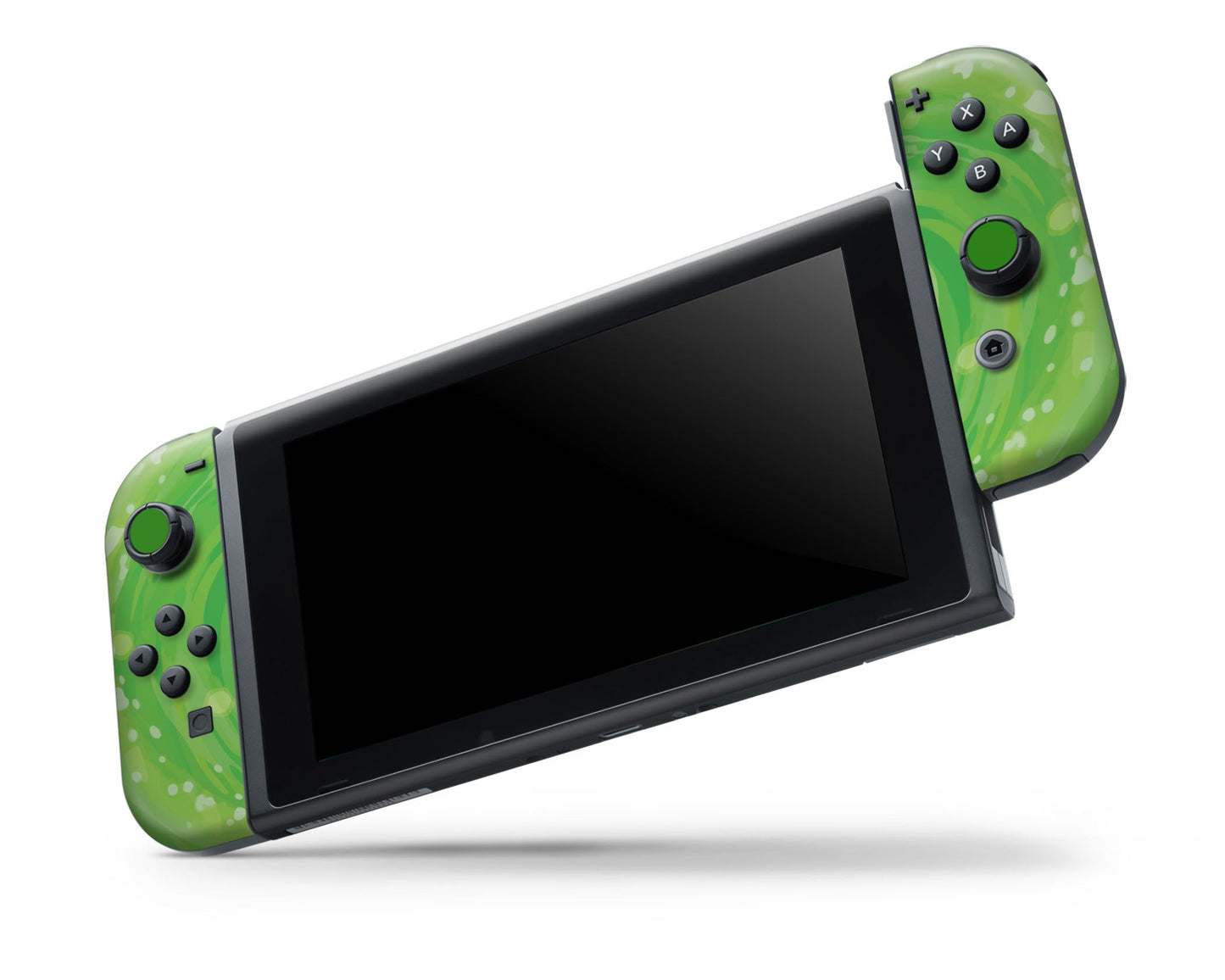 Anime Town Creations Nintendo Switch OLED Rick and Morty Portal Time Vinyl only Skins - Anime Rick and Morty Switch OLED Skin