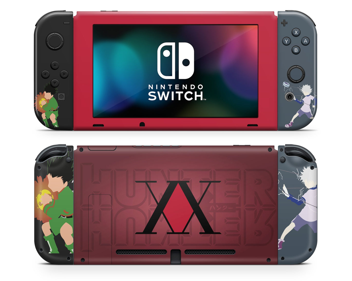 Nintendo Nintendo Switch Hunter x Hunter Minimalist Vinyl +Tempered Glass Skins - Anime Hunter x Hunter Skin
