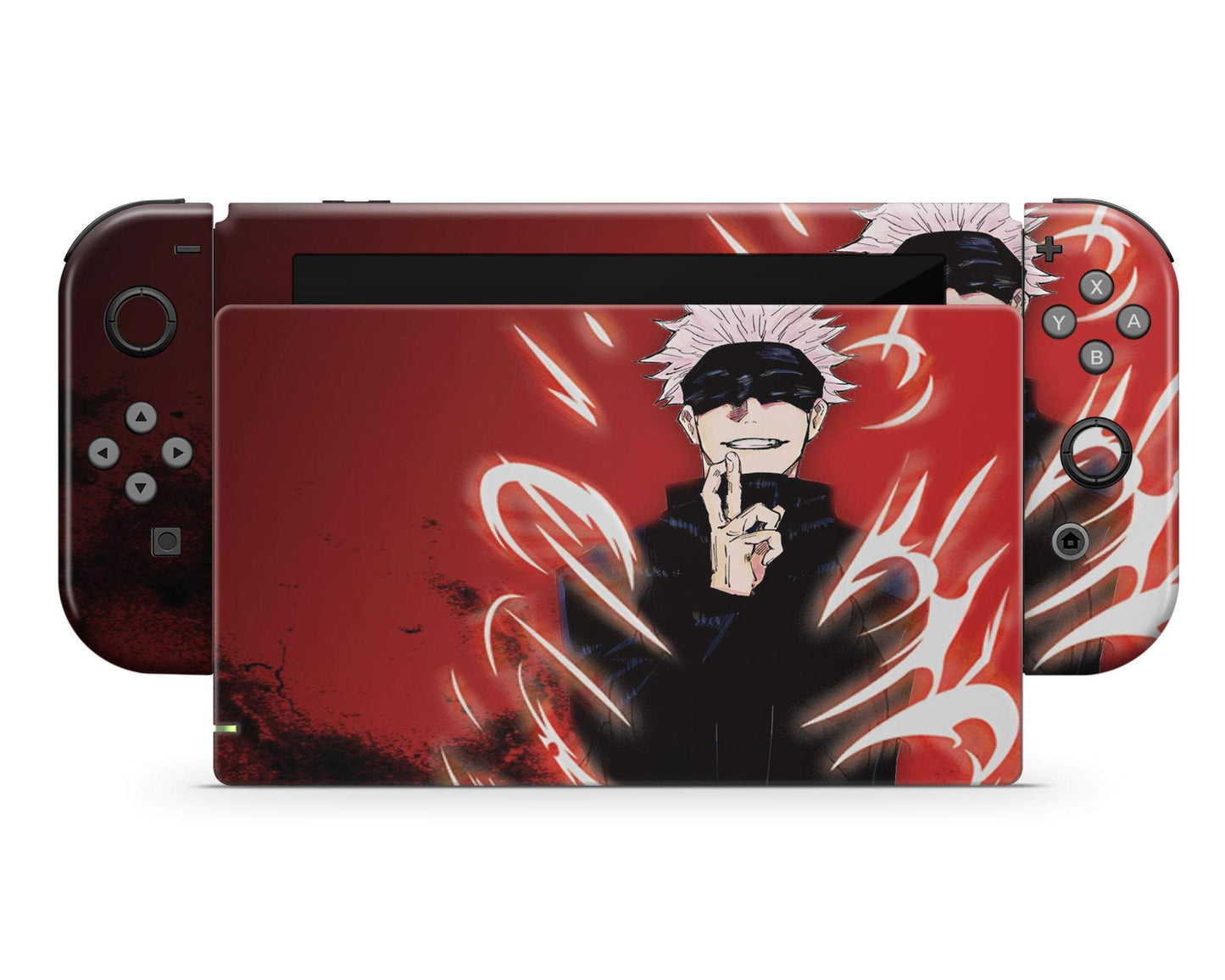 Anime Town Creations Nintendo Switch Satoru Gojo Red Vinyl only Skins - Anime Jujutsu Kaisen Skin