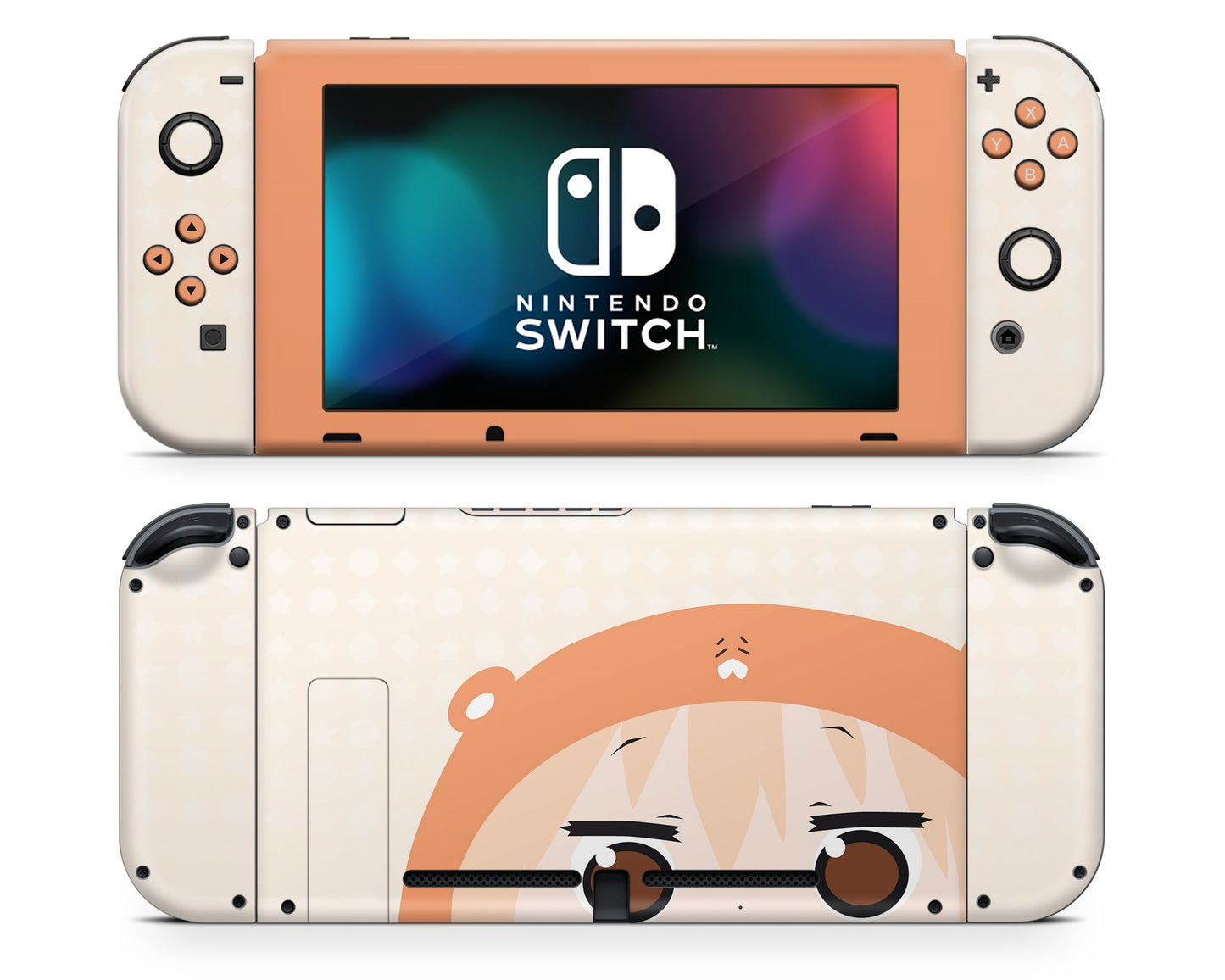 Anime Town Creations Nintendo Switch Umaru-Chan Cute Vinyl +Tempered Glass Skins - Anime Umaru Chan Switch Skin