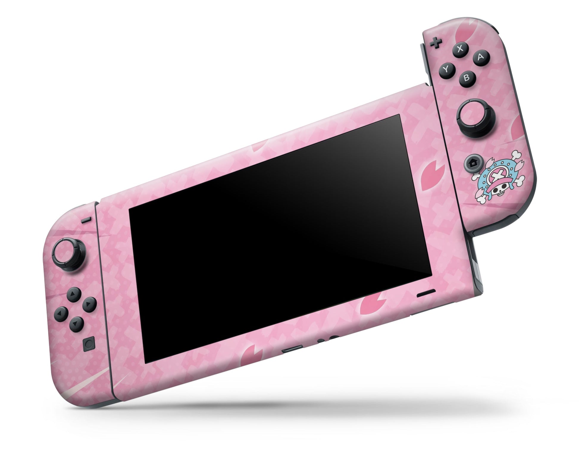 Anime Town Creations Nintendo Switch One Pice Cute Chopper Pink Vinyl +Tempered Glass Skins - Anime One Piece Switch Skin