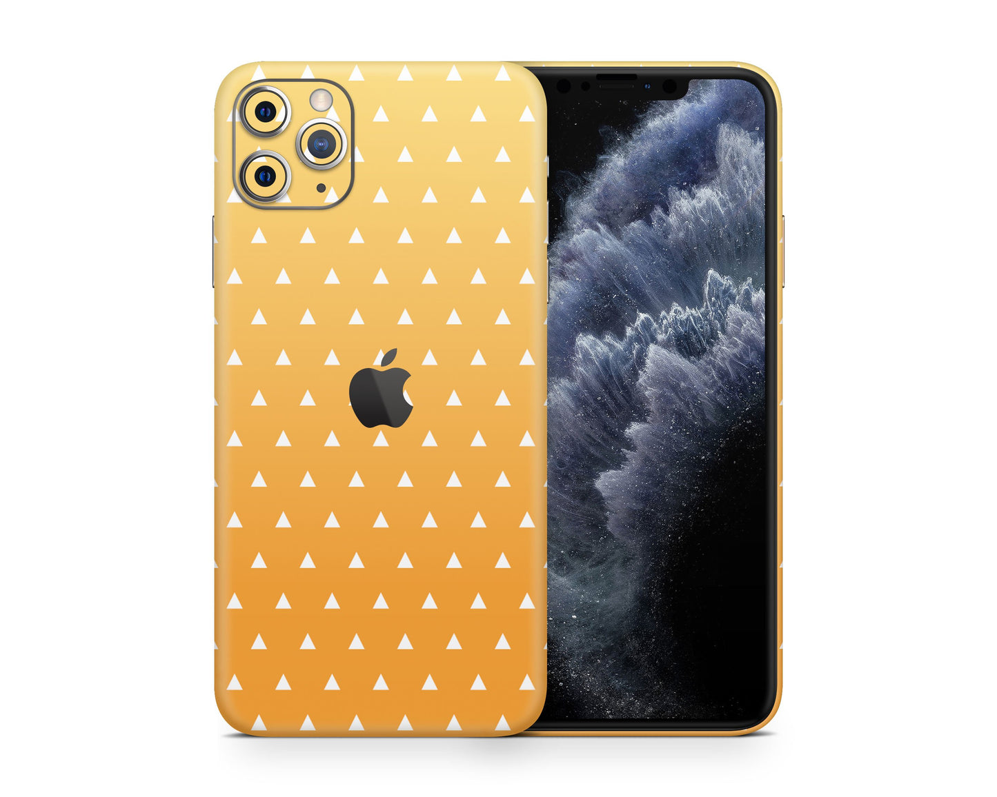 Anime Town Creations iPhone Demon Slayer Zenitsu Haori Pattern iPhone 12 Skins - Anime Demon Slayer Skin