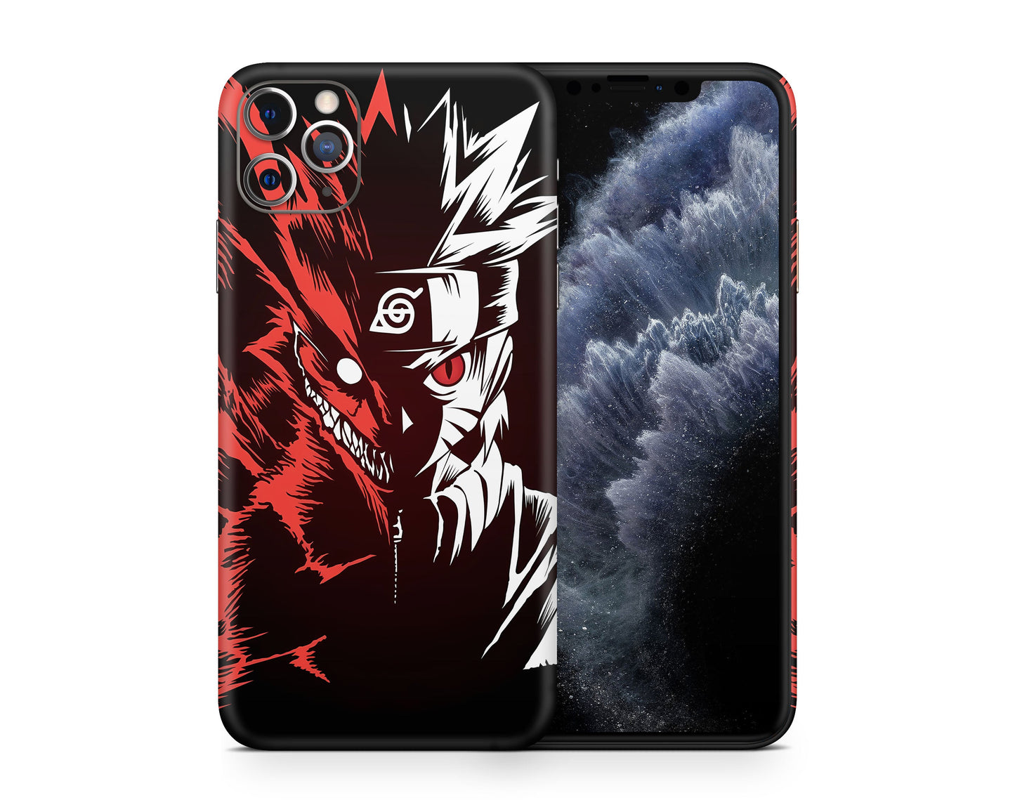 Anime Town Creations iPhone Naruto Nine Tailed Fox Cloak iPhone 15 Pro Max Skins - Anime Naruto iPhone Skin