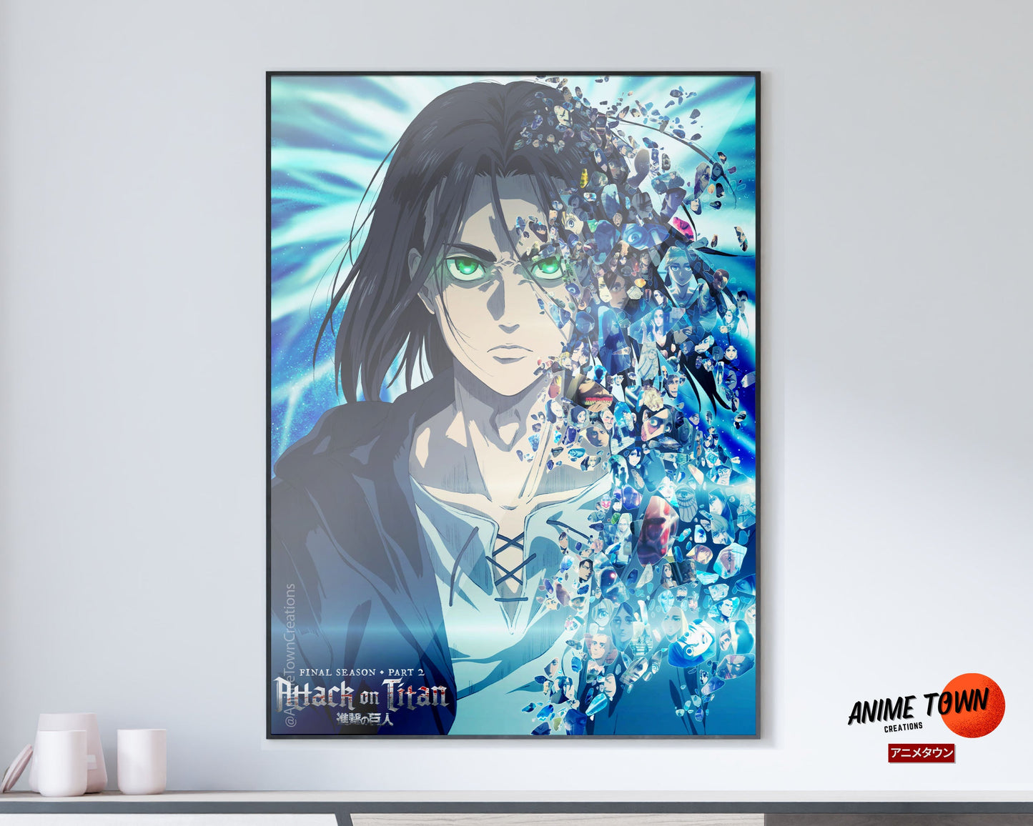 Anime Town Creations Poster Attack on Titan The Final Season Part 2 11" x 17" Home Goods - Anime Attack on Titan Poster