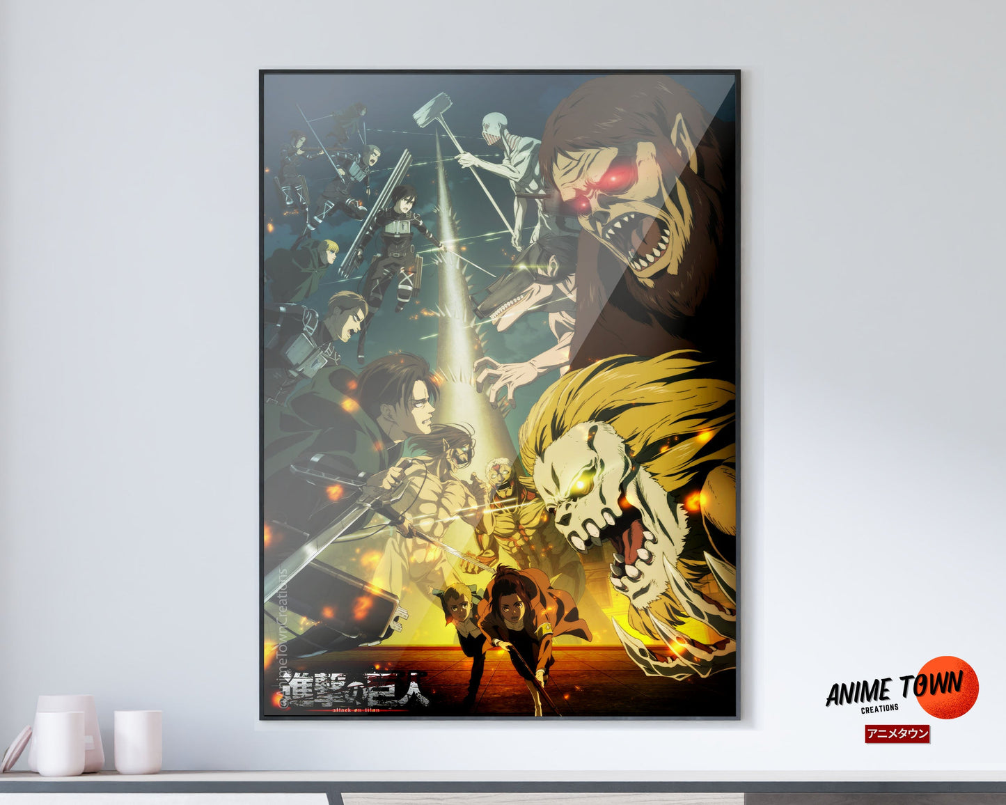 Anime Town Creations Poster Attack on Titan Season 4 11" x 17" Home Goods - Anime Attack on Titan Poster