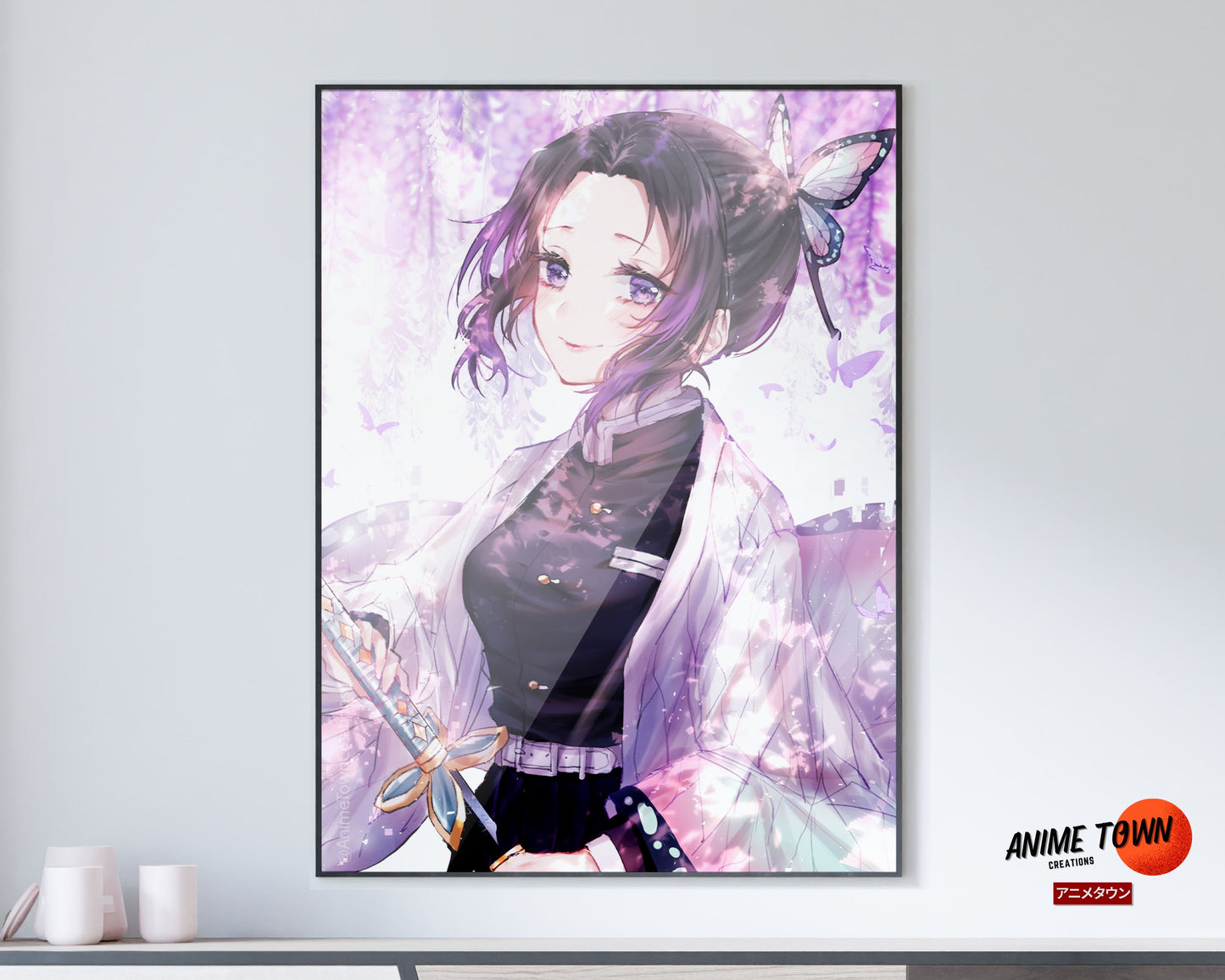 Anime Town Creations Poster Demon Slayer Shinobu Kocho Insect Breathing 11" x 17" Home Goods - Anime Demon Slayer Poster