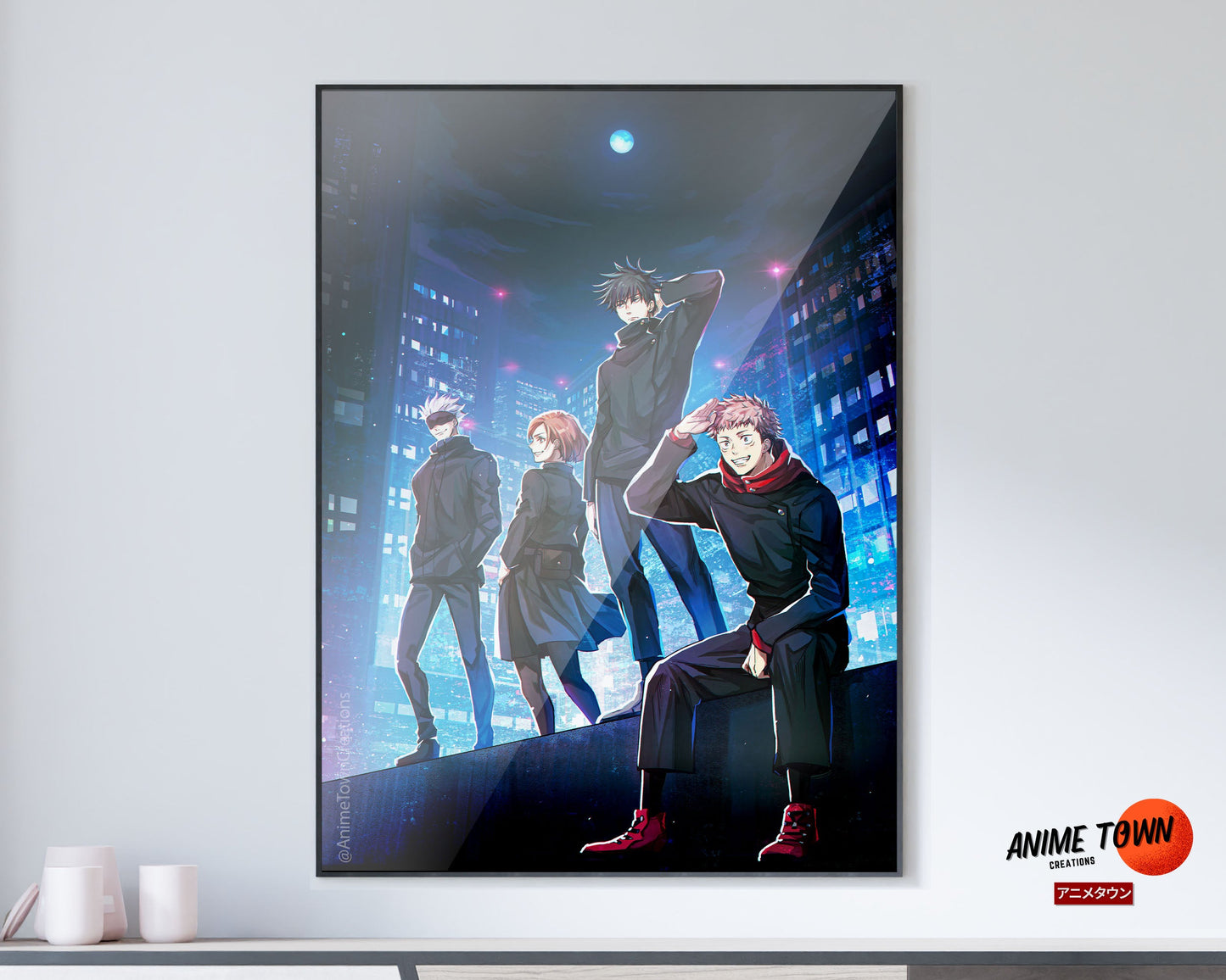 Anime Town Creations Poster Jujutsu Kaisen Gang 11" x 17" Home Goods - Anime Jujutsu Kaisen Poster