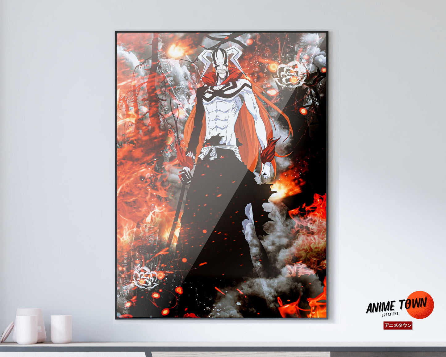 Anime Town Creations Poster Bleach ichigo Vasto Lorde 11" x 17" Home Goods - Anime Bleach Poster