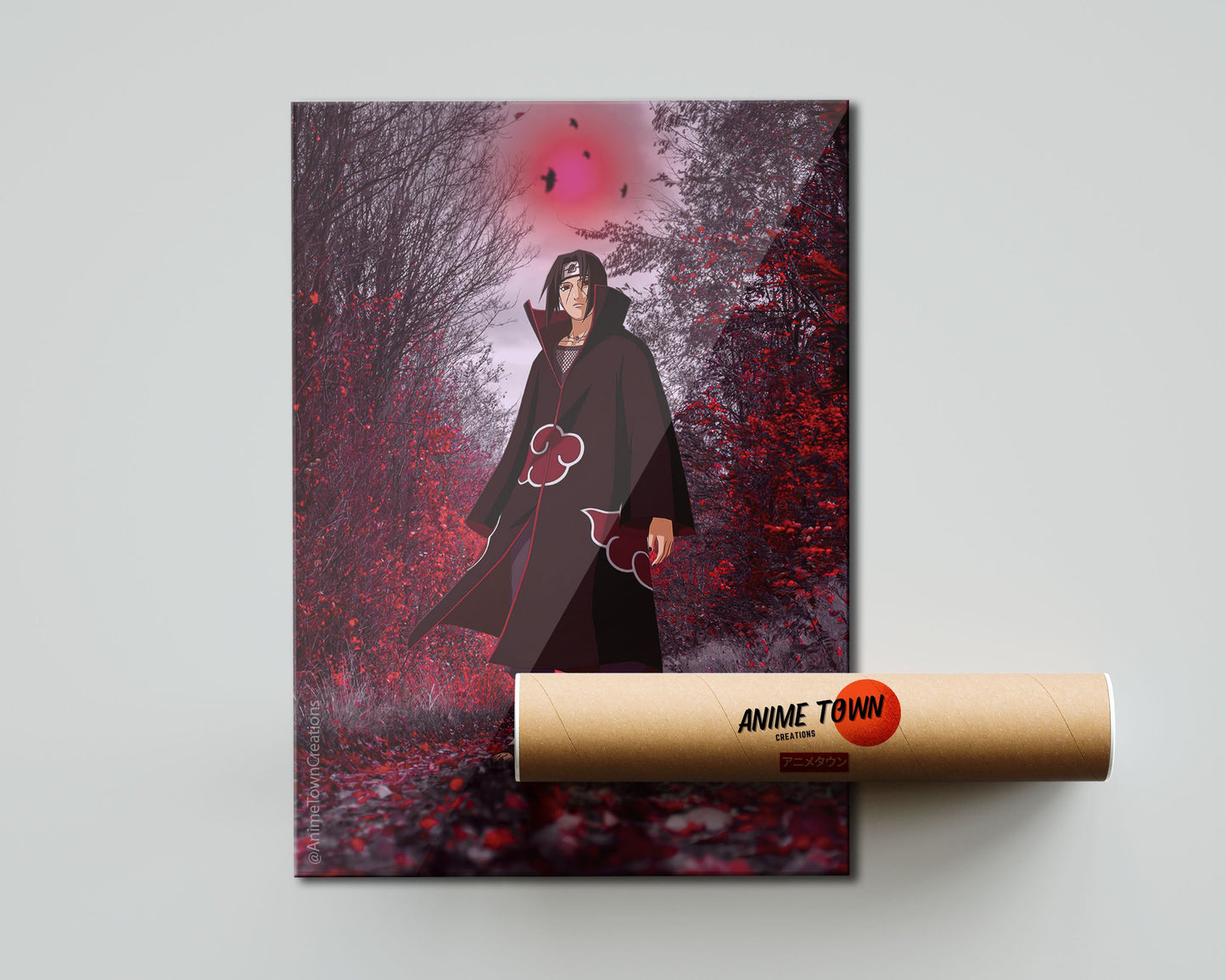 Anime Town Creations Poster Naruto Uchiha Itachi Genjutsu 5" x 7" Home Goods - Anime Naruto Poster