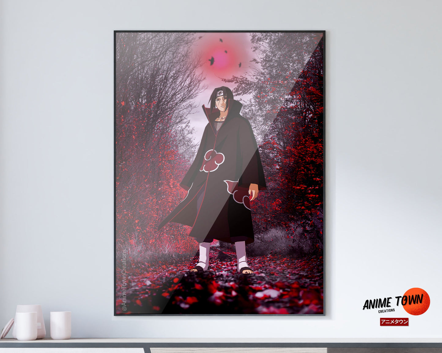 Anime Town Creations Poster Naruto Uchiha Itachi Genjutsu 11" x 17" Home Goods - Anime Naruto Poster