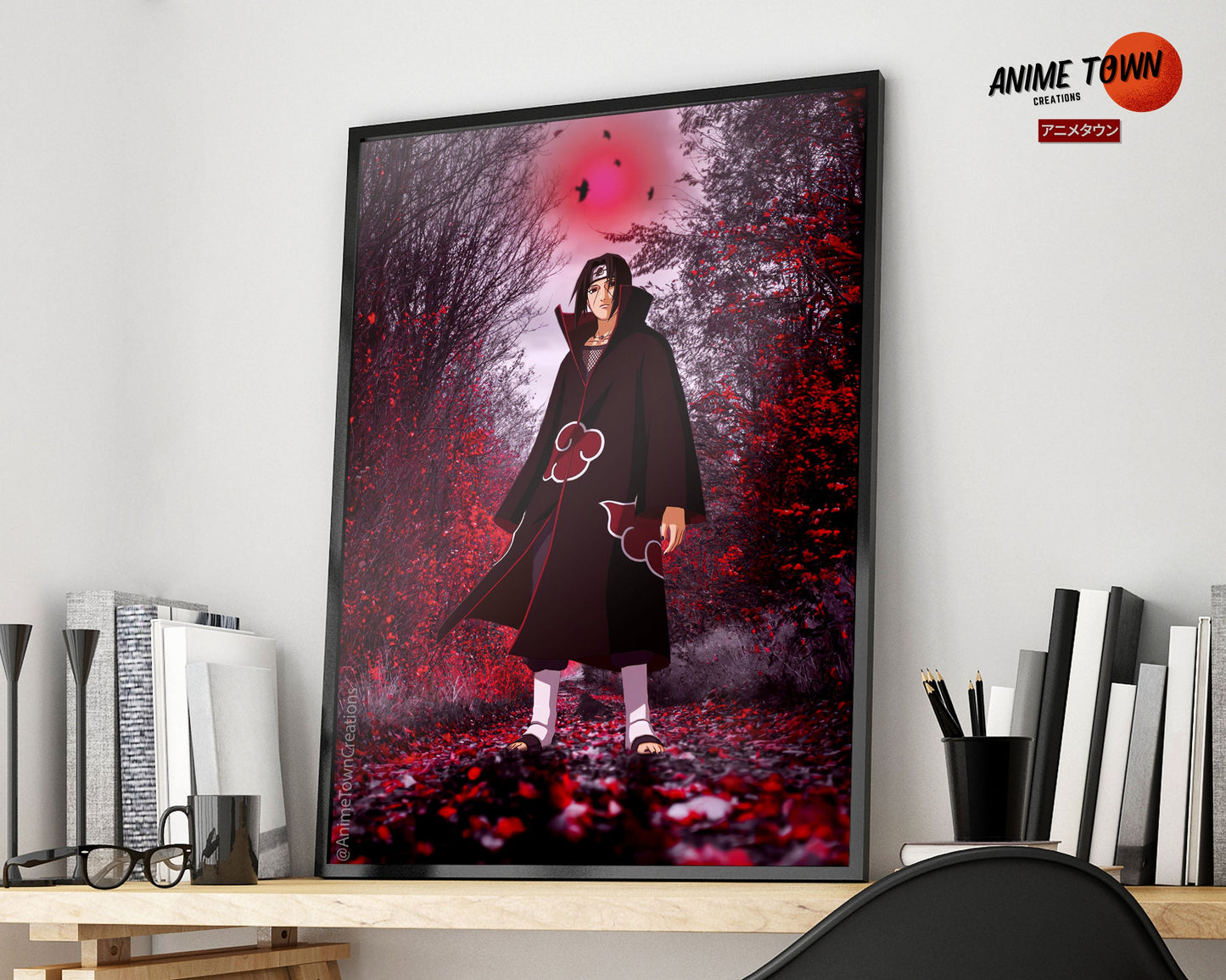 Anime Town Creations Poster Naruto Uchiha Itachi Genjutsu 5" x 7" Home Goods - Anime Naruto Poster