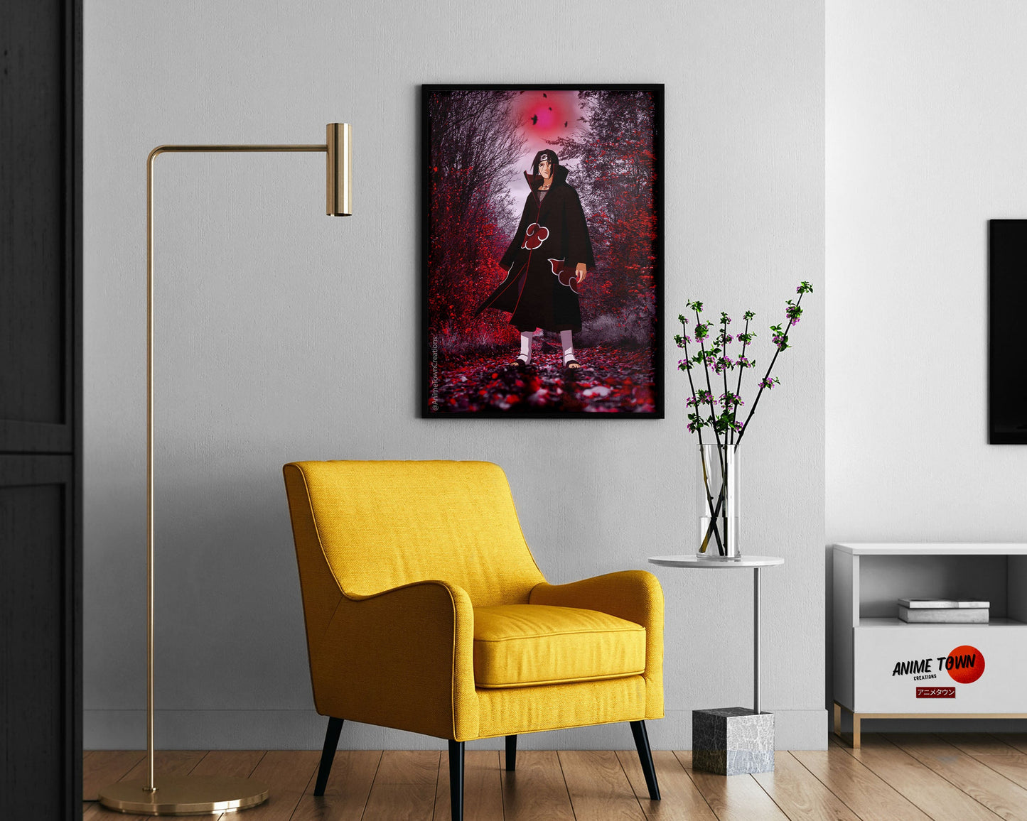 Anime Town Creations Poster Naruto Uchiha Itachi Genjutsu 11" x 17" Home Goods - Anime Naruto Poster