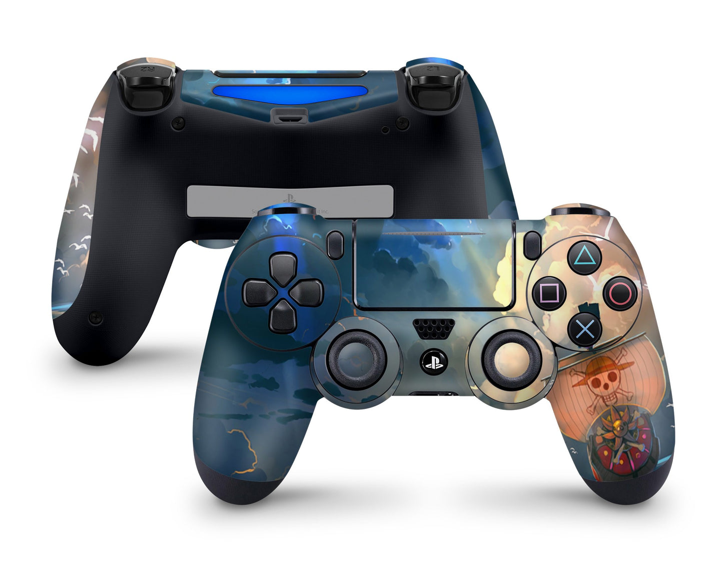 Anime Town Creations PS4 Controller One Piece Going Thousand Sunny Pirate ShipSkins - Anime One Piece Skin