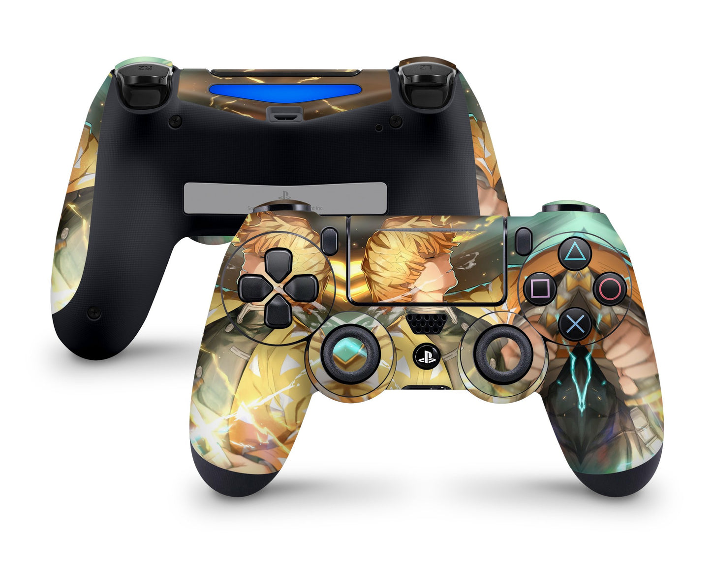 PlayStation PS4 Demon Slayer Zenitsu Lighting Breathing Style PS4 Skins - Anime Demon Slayer Skin