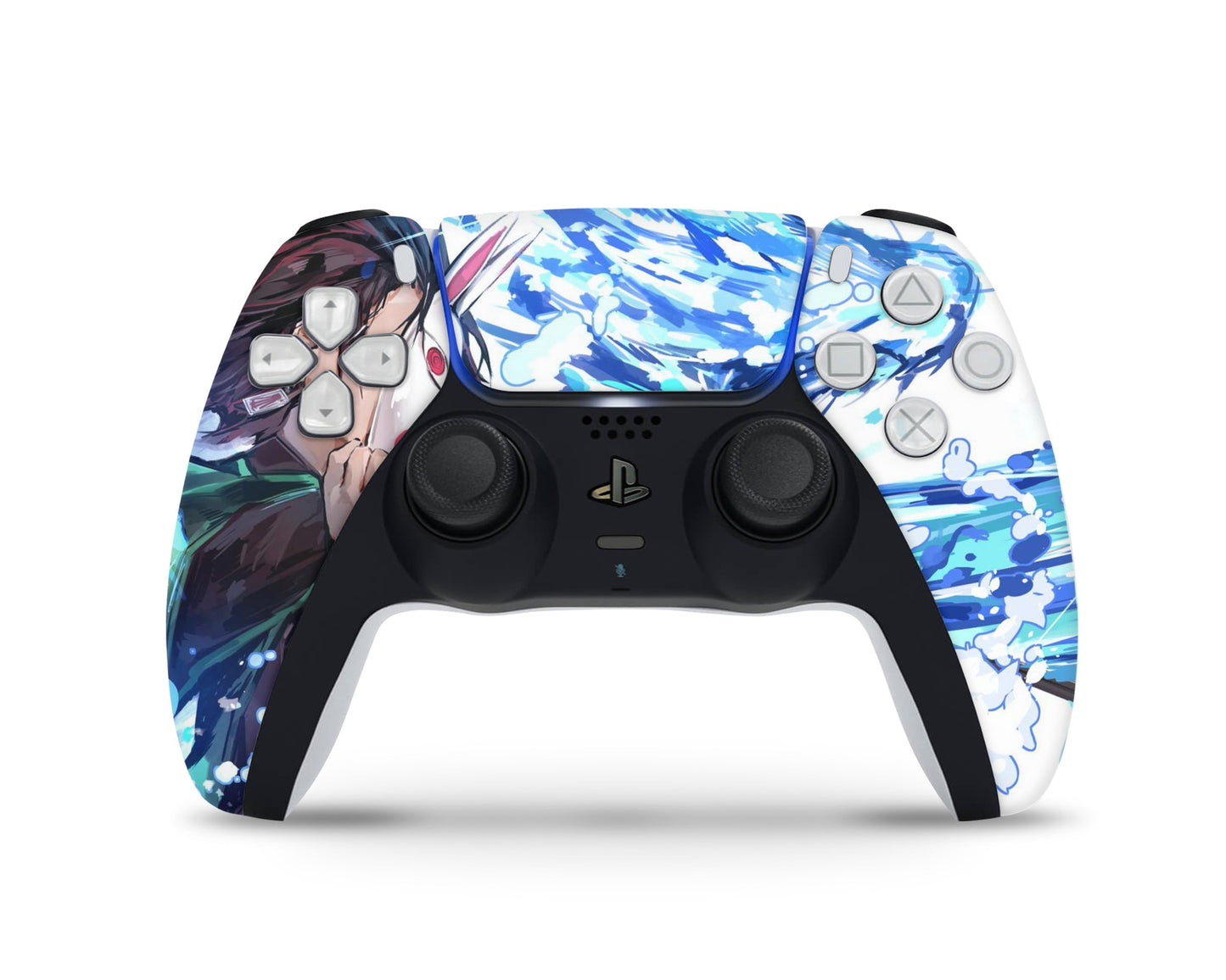 Anime Town Creations PS5 Controller Demon Slayer Tanjiro Water StyleSkins - Anime Demon Slayer Skin