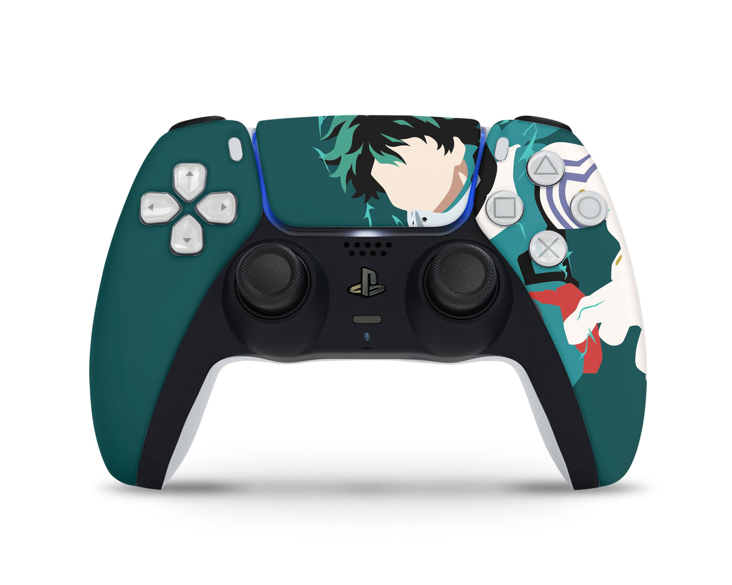 Anime Town Creations PS5 Controller Midoriya Izuku MinimalistSkins - Anime My Hero Academia Skin