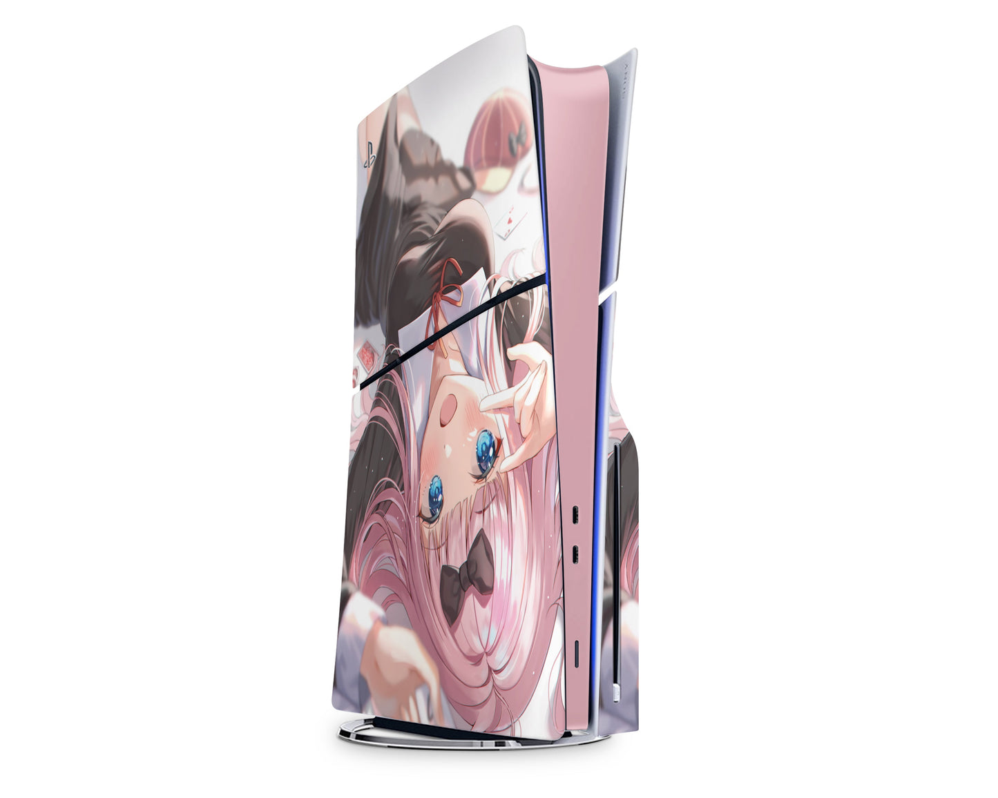 Anime Town Creations PS5 Slim Chika Fujiwara Cute PS5 Slim Skins - Anime Love is War PS5 Slim Skin