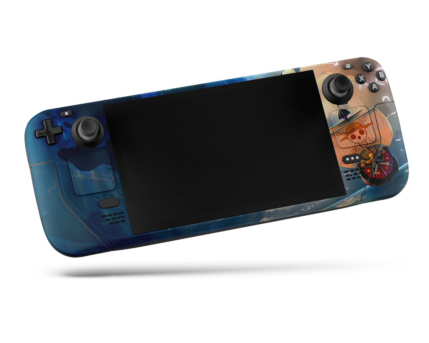 Anime Town Creations Steam Deck One Piece Thousand Sunny Vinyl +Tempered Glass Skins - Anime One Piece Steam Deck Skin