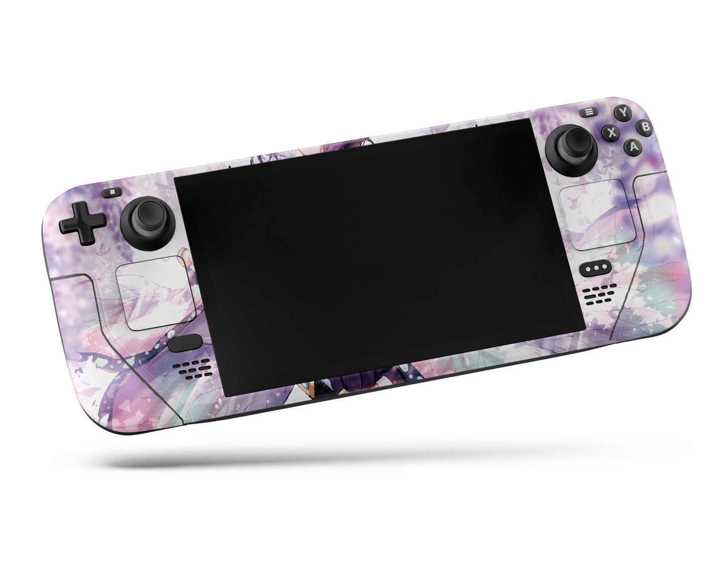 Anime Town Creations Steam Deck Demon Slayer Shinobu Artistic Purple Vinyl +Tempered Glass Skins - Anime Demon Slayer Steam Deck Skin