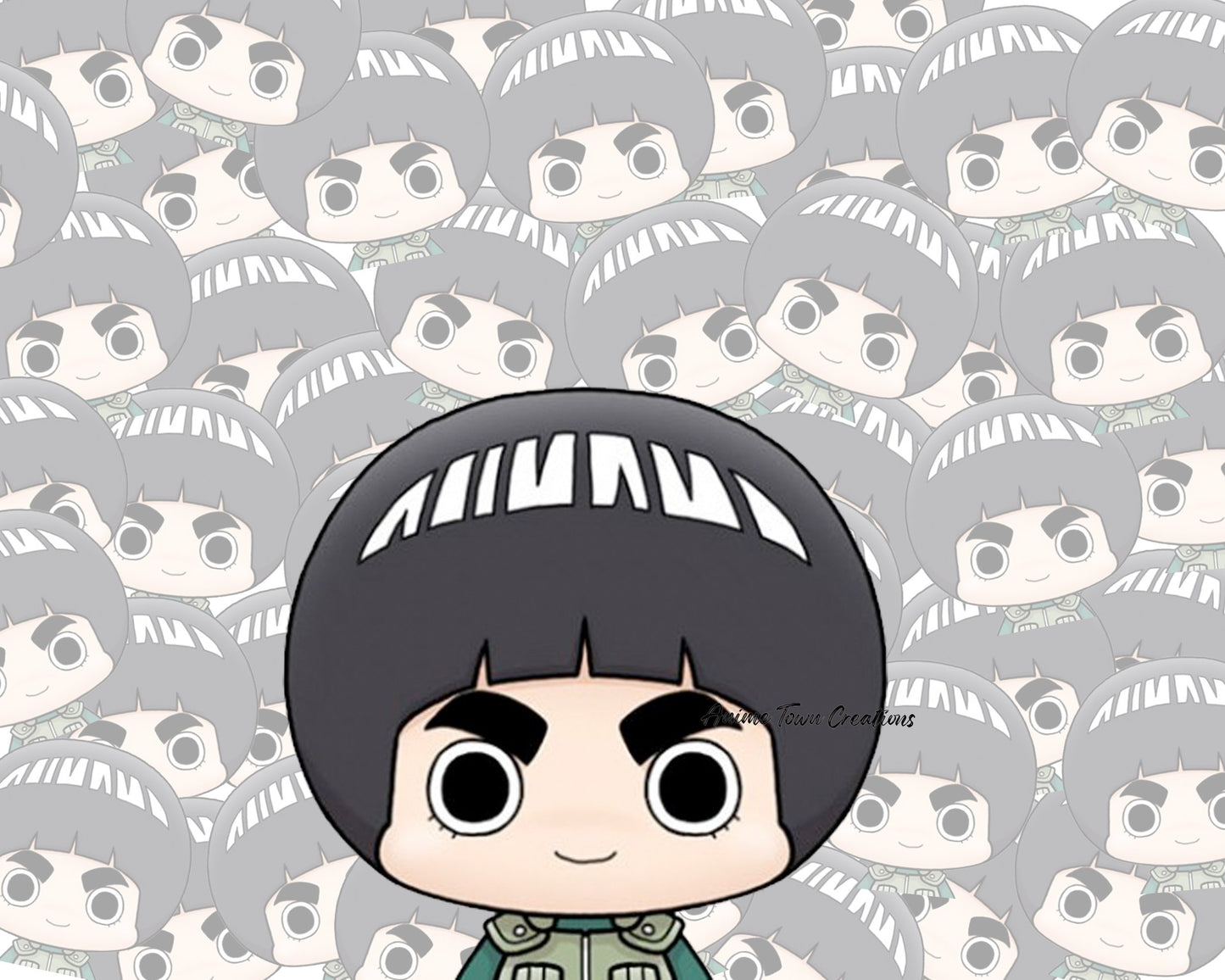 Anime Town Creations Sticker Chibi Rock Lee Peeker 5" Accessories - Anime Naruto Sticker