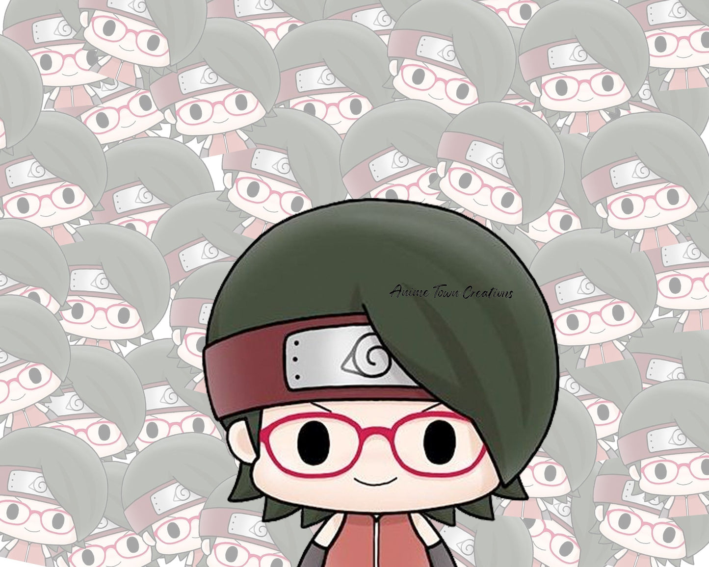 Anime Town Creations Sticker Chibi Sarada Peeker 5" Accessories - Anime Boruto Sticker