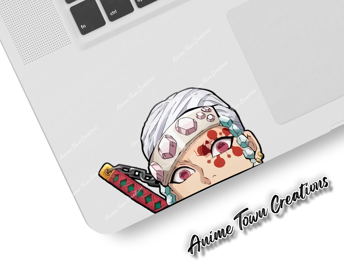 Anime Town Creations Sticker Demon Slayer Tengen Peeker 5" Accessories - Anime Demon Slayer Sticker