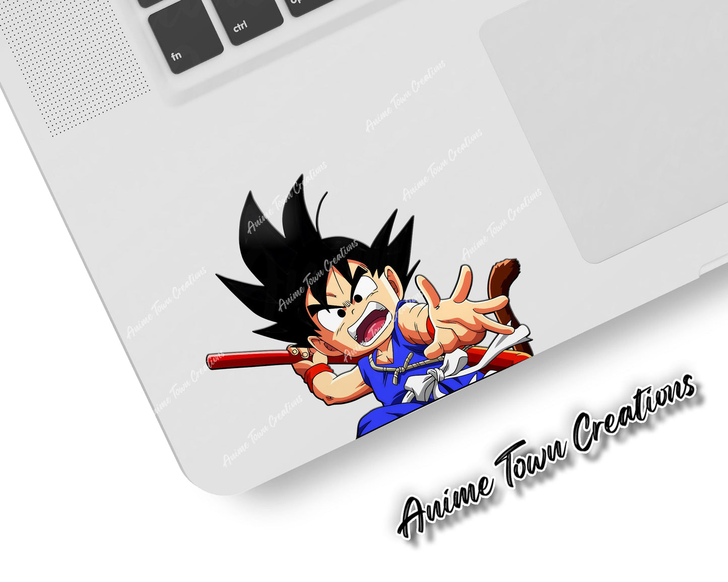 Anime Town Creations Sticker Dragon Ball Kid Goku Blue 5" Accessories - Anime Dragon Ball Sticker