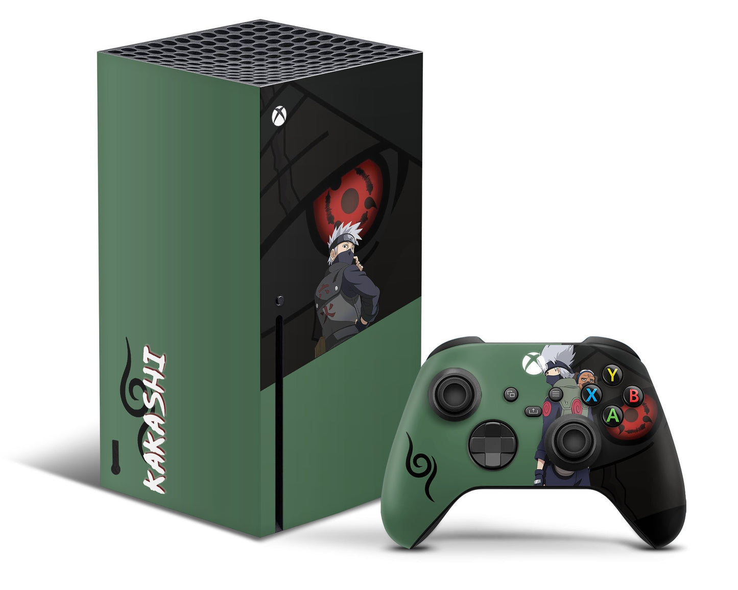 Anime Town Creations Xbox Series X Kakashi Sharingan Dark x Green Xbox Series X Skins - Anime Naruto & S Skin