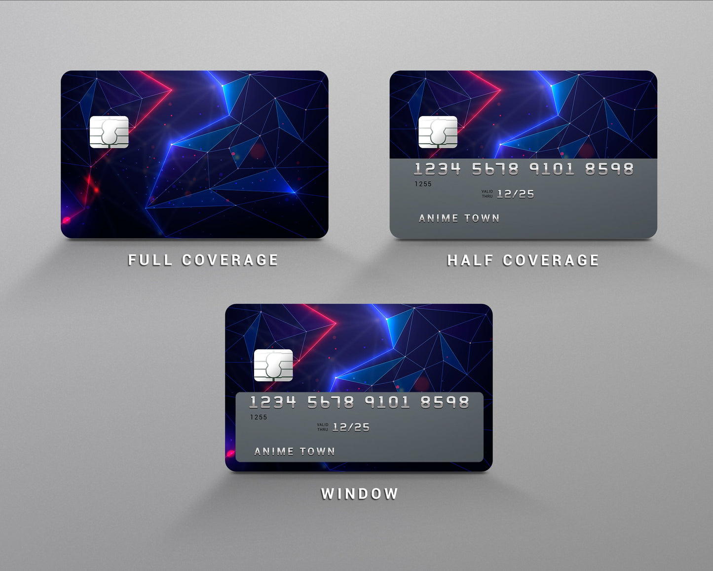 Anime Town Creations Credit Card Final Fantasy Shinra Logo Window Skins - Anime Final Fantasy Credit Card Skin