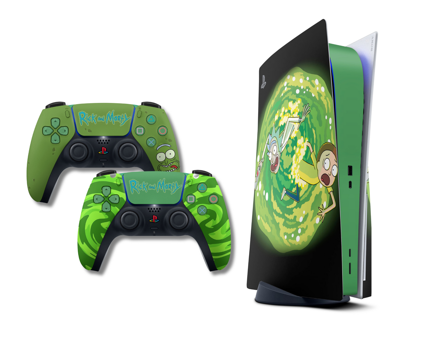 Rick and Morty Limited Edition PS5 Bundle Skin Set