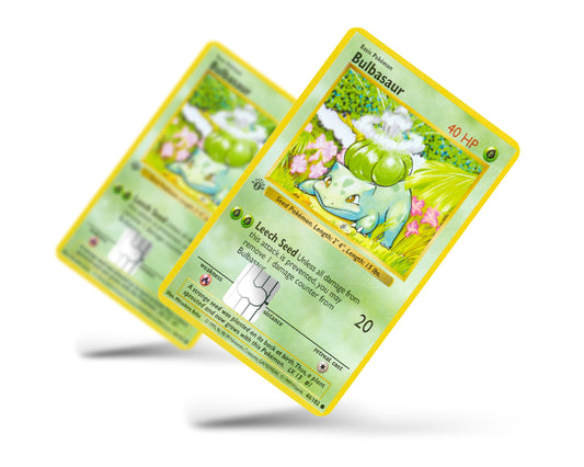 Anime Town Creations Credit Card Bulbasaur Pokemon Card Full Skins - Anime Pokemon Skin