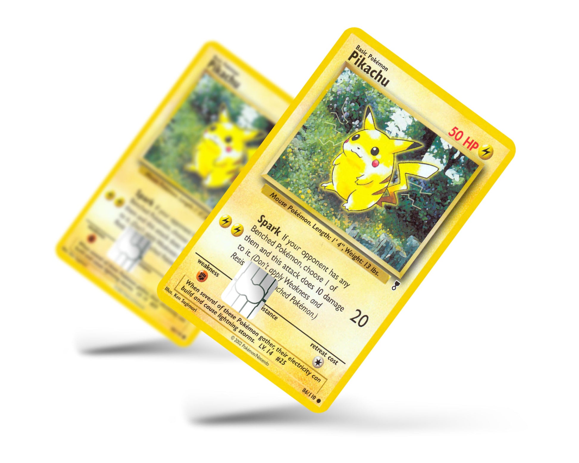Pikachu Pokemon Card Credit Card Skin Anime Town Creations Pikachu Pokemon Card Credit Card Skin Anime Town Creations