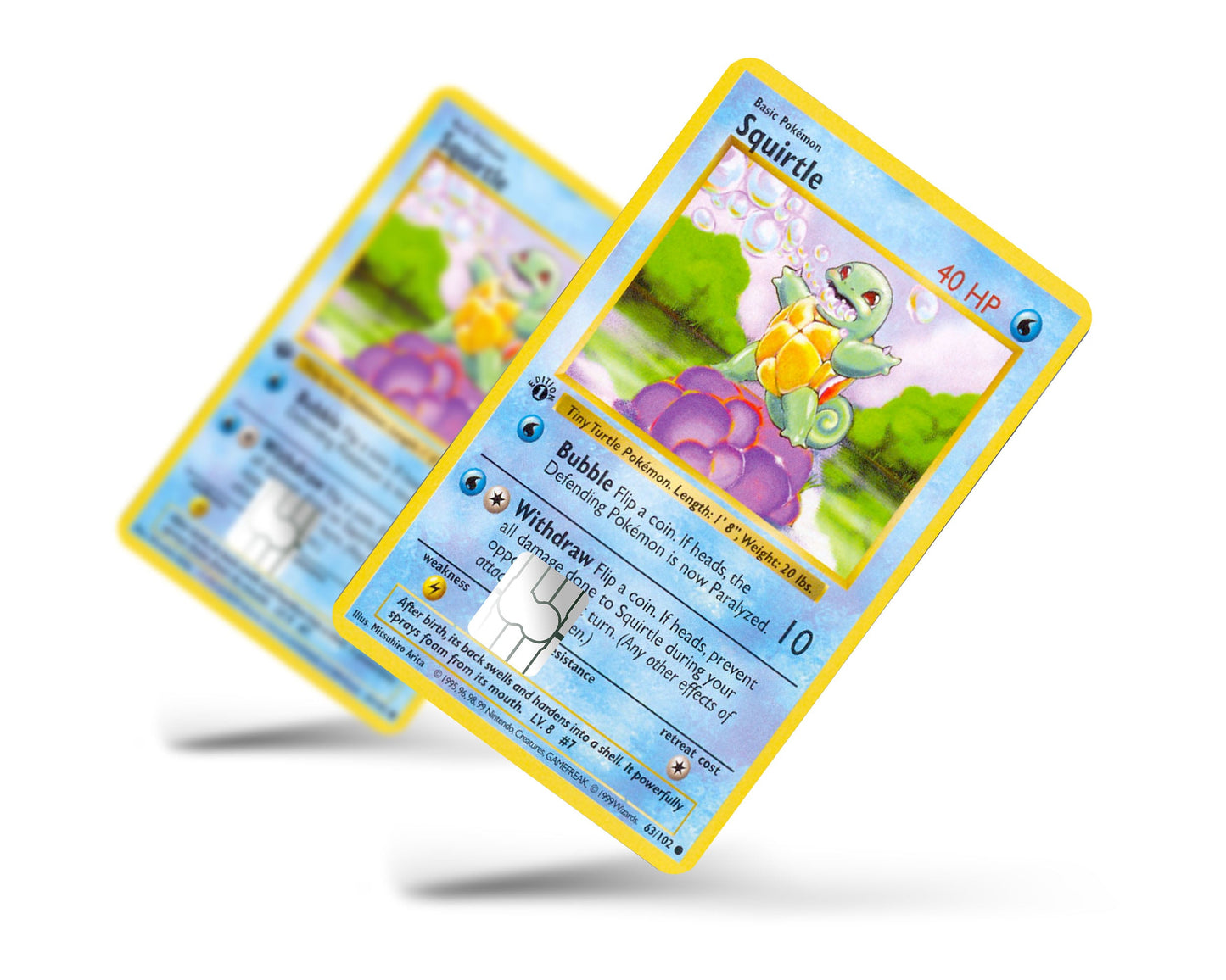Squirtle Pokemon Card Credit Card Skin Anime Town Creations Squirtle Pokemon Card Credit Card Skin Anime Town Creations