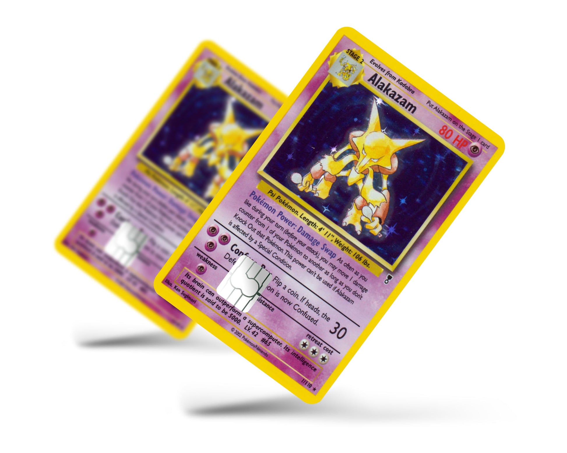 Pokemon Alakazam Card Credit Card Skin Pokemon Alakazam Card Credit Card Skin