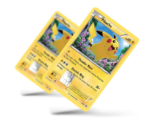 Anime Town Creations Credit Card Cute Pikachu Pokemon Card Full Skins - Anime Pokemon Skin
