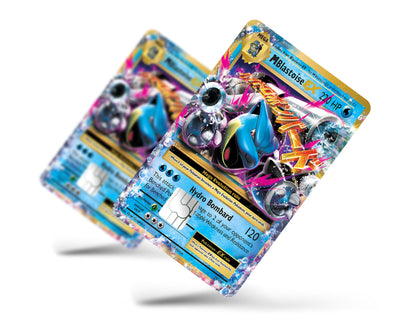Anime Town Creations Credit Card Mega Blastoise Pokemon Card Full Skins - Anime Pokemon Skin