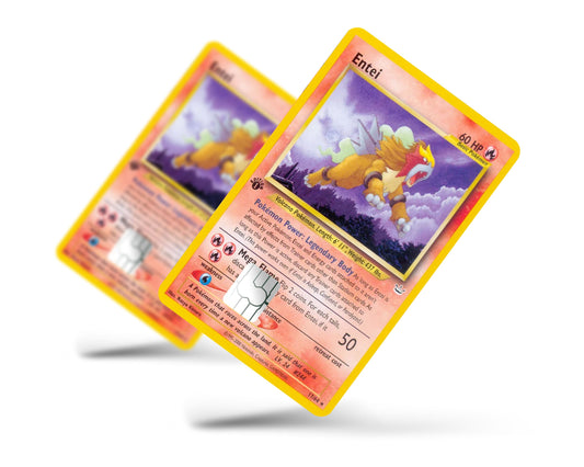 Anime Town Creations Credit Card Entei Pokemon Card Full Skins - Anime Pokemon Credit Card Skin