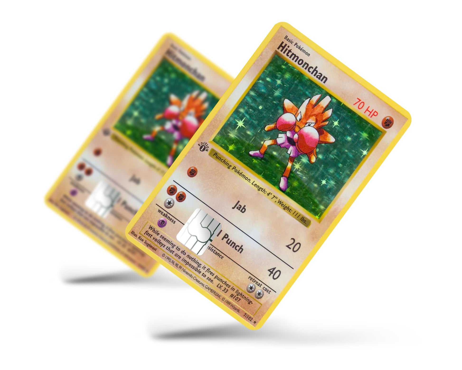Hitmonchan Pokemon Card Credit Card Credit Card Skin Anime Town Creations Hitmonchan Pokemon Card Credit Card Credit Card Skin Anime Town Creations
