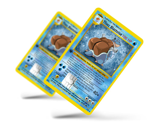 Anime Town Creations Credit Card Thicc Blaistoise Pokemon Card Full Skins - Anime Pokemon Credit Card Skin