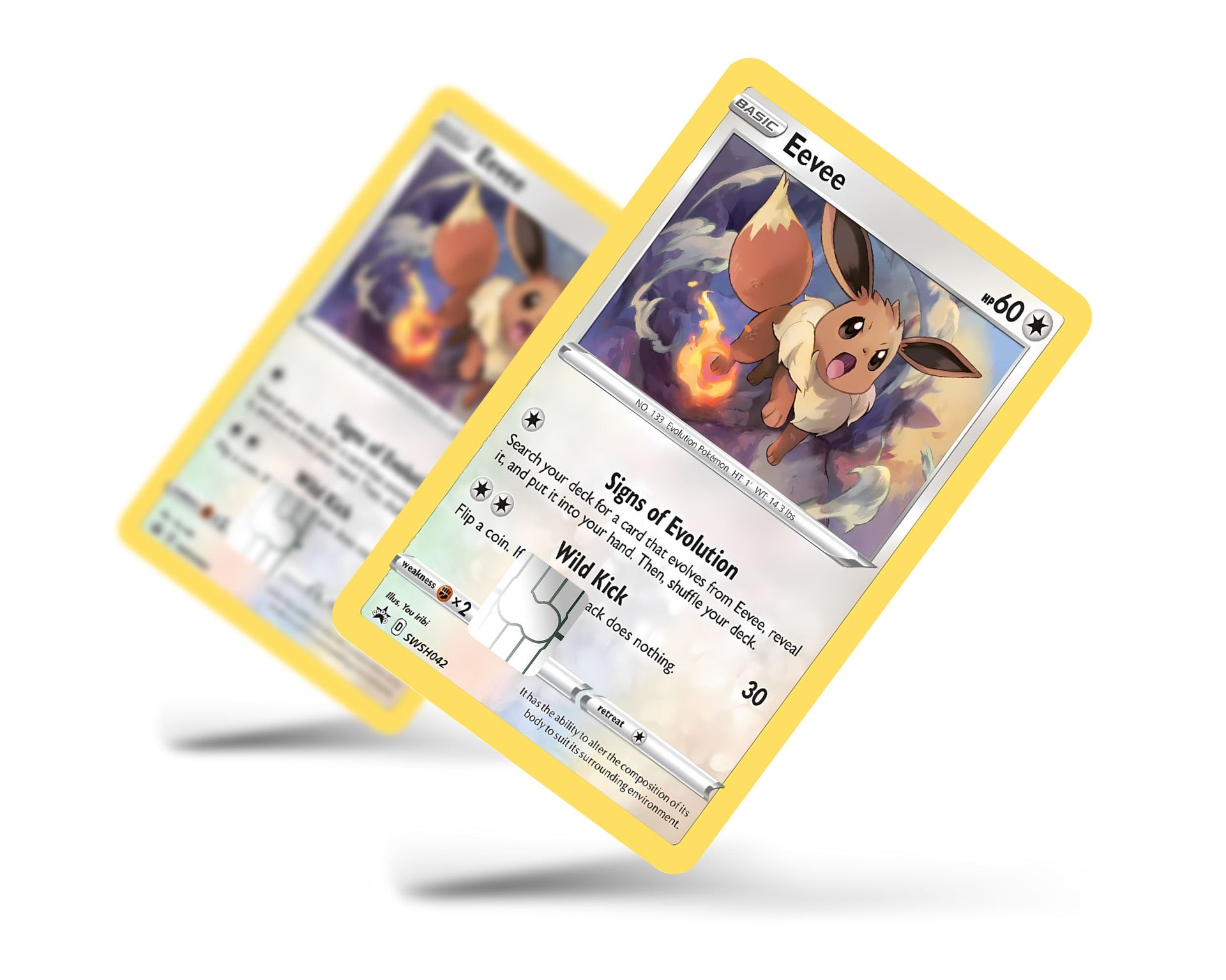Cute Eevee Pokemon Card Credit Card Credit Card Skin  Anime Town Creations