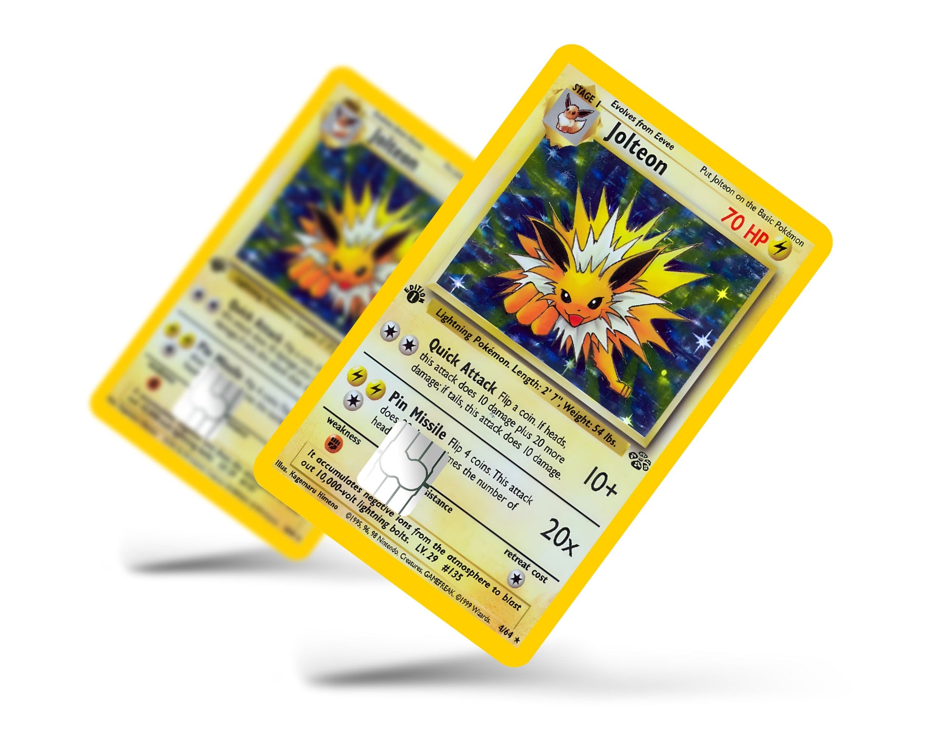 1999 jolteon pokemon card Credit Card Credit Card Skin – Anime Town Creations Style:3 Slabs graded between 1 - 9 h3 cementing its place as PIDGEOTTO - Base Set